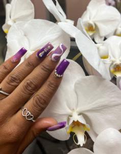 purple nail designs